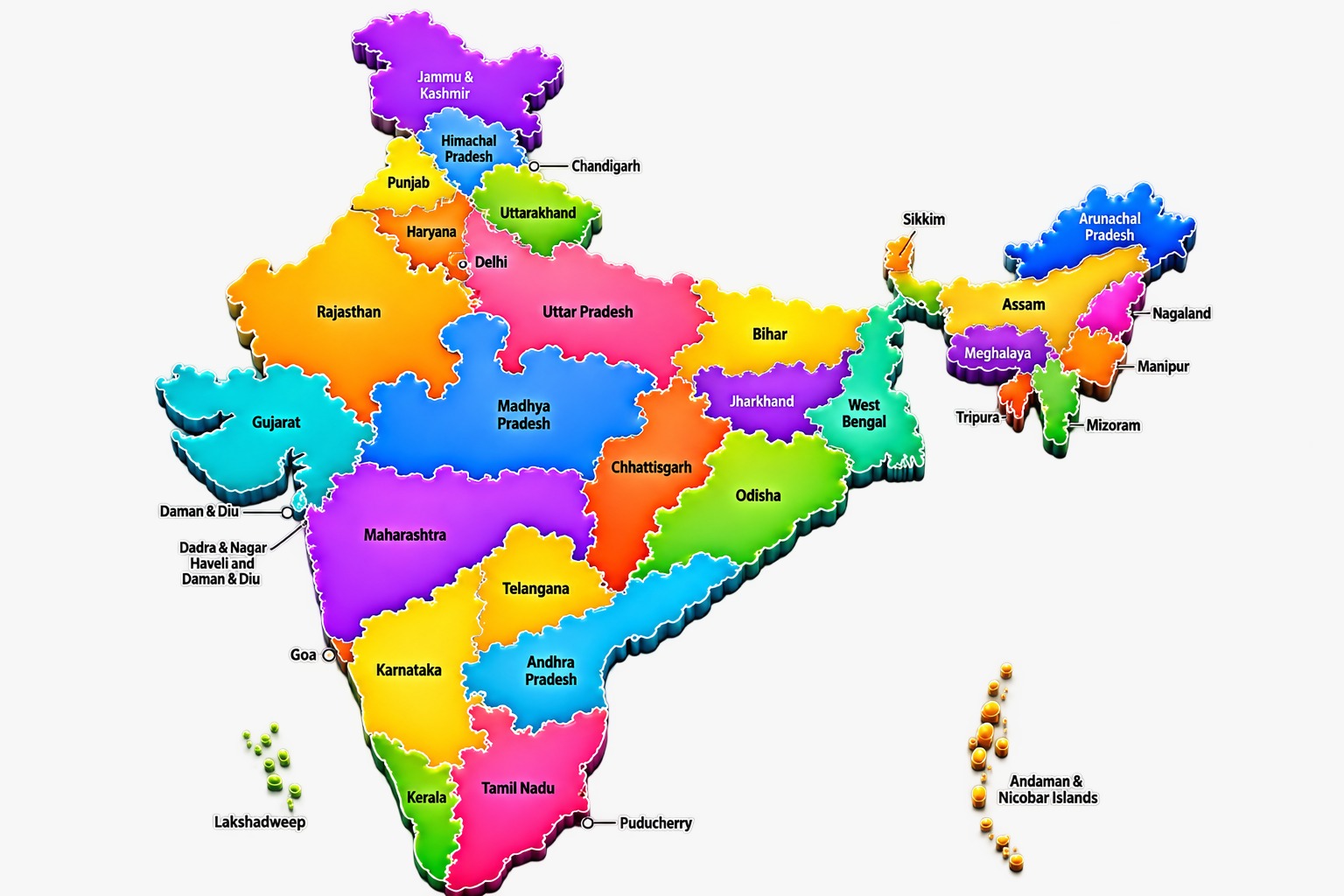 India impact map